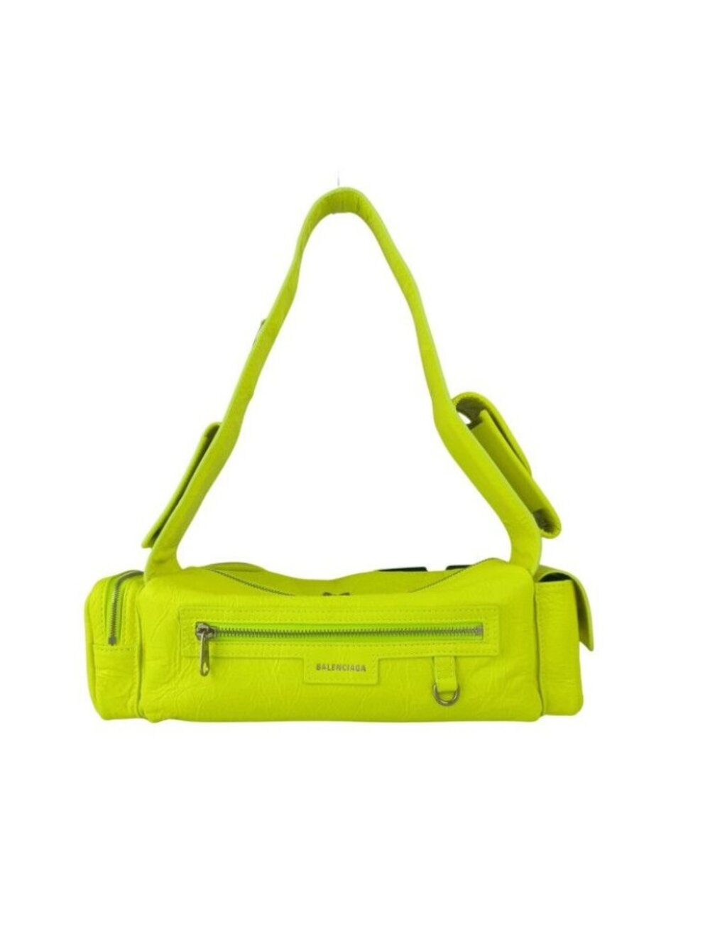 Balenciaga Belt Bag Busy XS Yellow Leather Silver